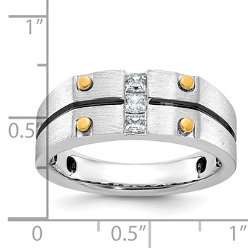10k Two-Tone Fancy Ring Mounting — alternate view