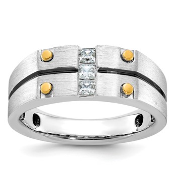 10k Two-Tone Fancy Ring Mounting