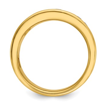 IBGoodman 14k Two-tone Men's Polished and Grooved Ring Mounting — alternate view