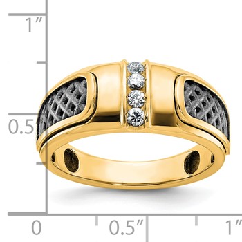 10k Two-Tone Fancy Ring Mounting — alternate view