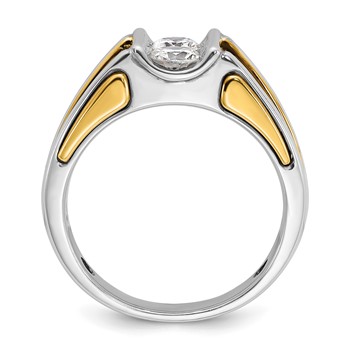 IB Goodman 14k Two-tone Mens Diamond Ring Mounting — alternate view