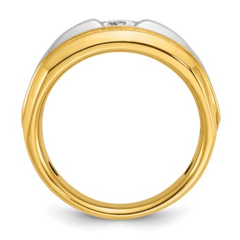 IB Goodman 14k Two-tone Mens Diamond Ring Mounting — alternate view