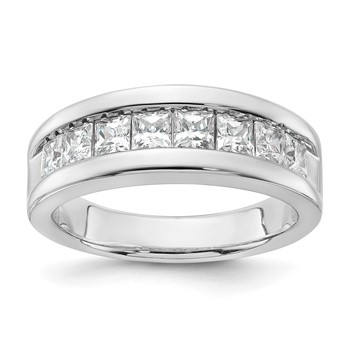 14kw IBGoodman Men's Princess Cut Lab Grown Diamond Band Mounting