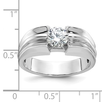 IB Goodman 14k White Gold Mens Diamond Ring Mounting — alternate view