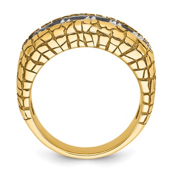 IB Goodman 14k Mens Diamond 7-Stone Nugget Ring Mounting — alternate view