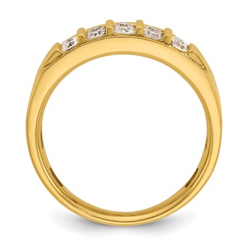 IB Goodman 14k Mens Polished 4-Row Ring Mounting — alternate view