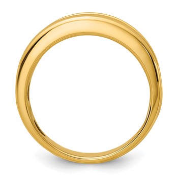 IB Goodman 14k Polished Mens Channel Ring Mounting — alternate view