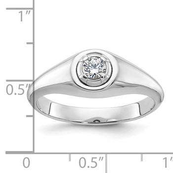 IB Goodman 14k White Gold Mens Diamond Ring Mounting — alternate view
