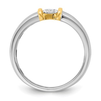 IB Goodman 14k Two-tone 1/3 carat Ladies Wedding Band — alternate view