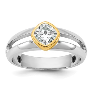 IBGoodman 14k Two-Tone Men's Wedding Band Mounting