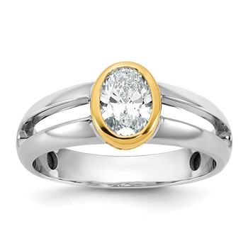 IBGoodman 14k Two-Tone Men's Wedding Band Mounting