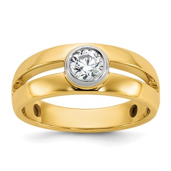 IBGoodman 14k Two-Tone Men's Wedding Band Mounting