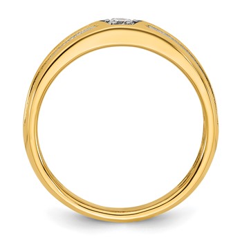 14ky w/White Rhodium IB Goodman Mens Diamond Ring Mounting — alternate view