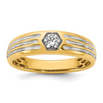 14ky w/White Rhodium IB Goodman Mens Diamond Ring Mounting