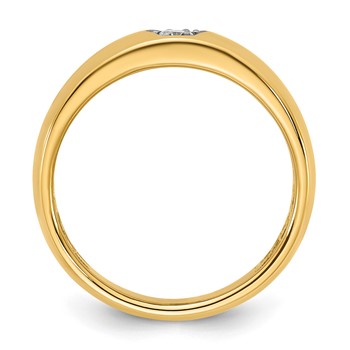 14ky IB Goodman Mens Polished Diamond Ring Mounting — alternate view