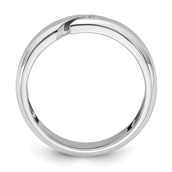 14kw IB Goodman Mens Satin Diamond Ring Mounting — alternate view