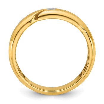 14ky IB Goodman Mens Satin Diamond Ring Mounting — alternate view