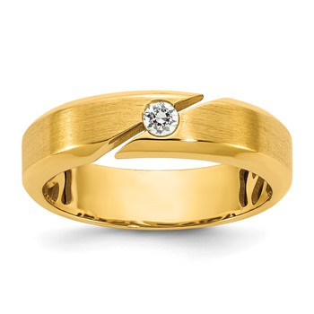 14ky IB Goodman Mens Satin Diamond Ring Mounting