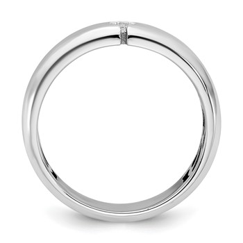 14kw IB Goodman Mens Satin Diamond Ring Mounting — alternate view