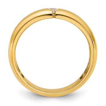 14ky IB Goodman Mens Satin Diamond Ring Mounting — alternate view