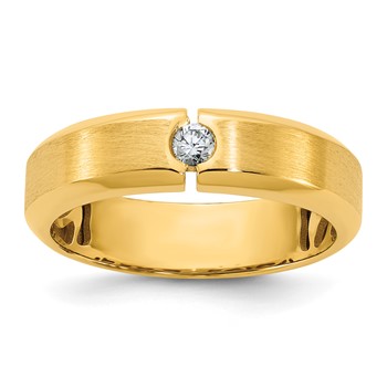 14ky IB Goodman Mens Satin Diamond Ring Mounting