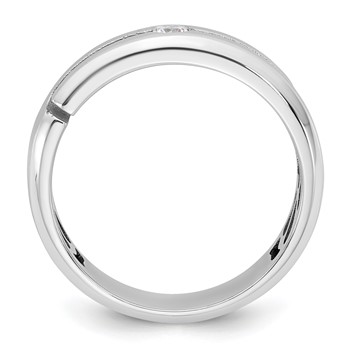 14kw IB Goodman Mens Satin Diamond Ring Mounting — alternate view