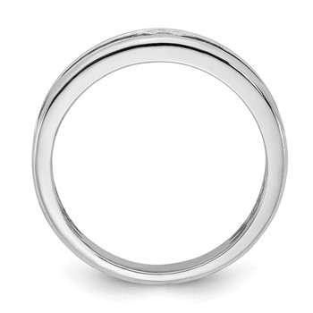 14kw w/Black Rhodium IB Goodman Mens Complete 1/10ct Diamond Ring — alternate view