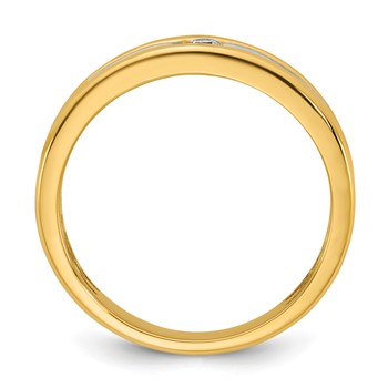 14ky w/White Rhodium IB Goodman Mens Complete 1/10ct Diamond Ring — alternate view