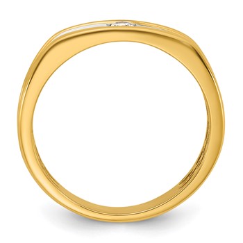 14ky w/White Rhodium IB Goodman Mens Diamond Ring Mounting — alternate view