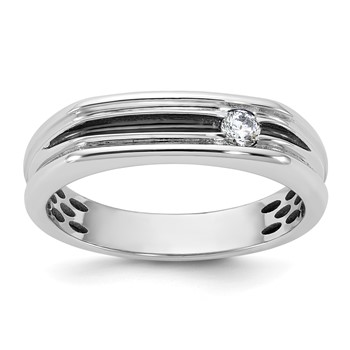 14kw w/Black Rhodium IB Goodman Mens Diamond Ring Mounting