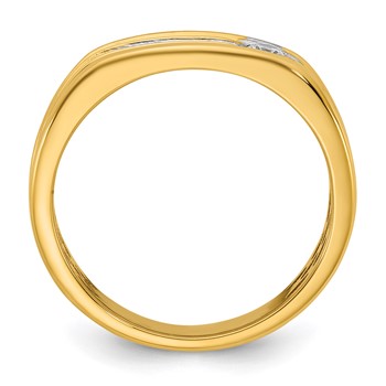 14ky w/White Rhodium IB Goodman Mens Diamond Ring Mounting — alternate view