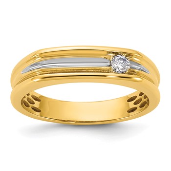 14ky w/White Rhodium IB Goodman Mens Diamond Ring Mounting