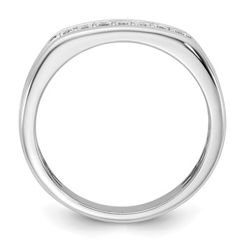 14kw IB Goodman Mens Polished Complete 7-Stone 1/4ct Diamond Ring — alternate view