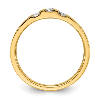 14ky w/White Rhodium IB Goodman Mens Complete 1/3ct Diamond Ring — alternate view