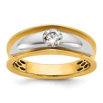14ky w/White Rhodium IB Goodman Mens Diamond Ring Mounting
