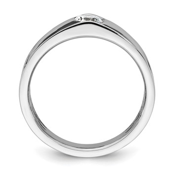 14kw IB Goodman Black Rhodium Mens Complete 1/2ct Diamond Ring — alternate view