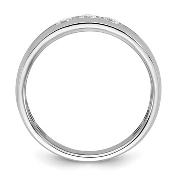 14kw IB Goodman Mens Polished 3-Stone Diamond Ring Mounting — alternate view