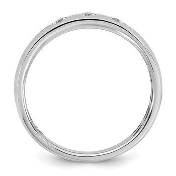 14kw IB Goodman Mens Polished Complete 3-Stone 1/6ct Diamond Ring — alternate view