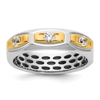 14ktt IB Goodman Mens Satin Diamond Ring Mounting