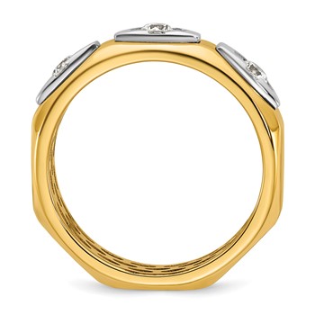 14ktt IB Goodman Mens Satin Diamond Ring Mounting — alternate view