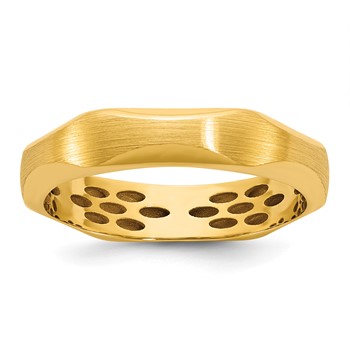 14k IB Goodman Mens Satin 4.7mm Ring