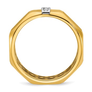 14ktt IB Goodman Mens Satin Diamond Ring Mounting — alternate view