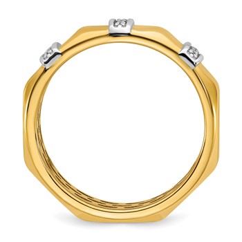 14ktt IB Goodman Mens Satin Diamond Ring Mounting — alternate view