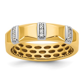 14ktt IB Goodman Mens Satin Diamond Ring Mounting