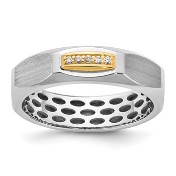 14ktt IB Goodman Mens Satin Diamond Ring Mounting