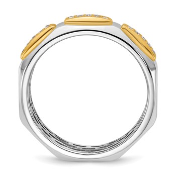 14ktt IB Goodman Mens Satin Diamond Ring Mounting — alternate view