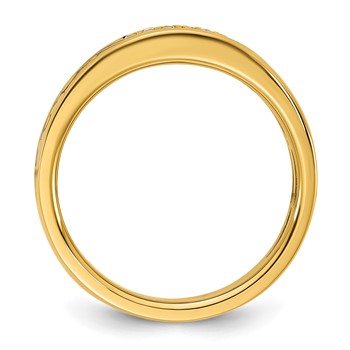 14ky Antiqued IB Goodman Scroll Design Mens Diamond Ring Mounting — alternate view