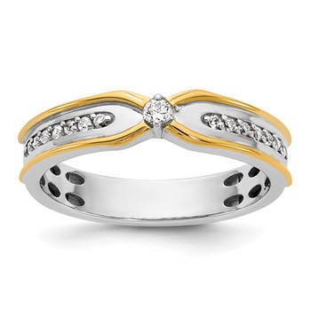 14ktt IB Goodman Mens Polished Diamond Ring Mounting