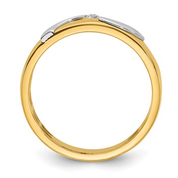 14ktt IB Goodman Mens Polished Diamond Ring Mounting — alternate view