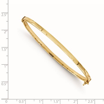 Leslie's 14K Polished Hinged Bangle — alternate view